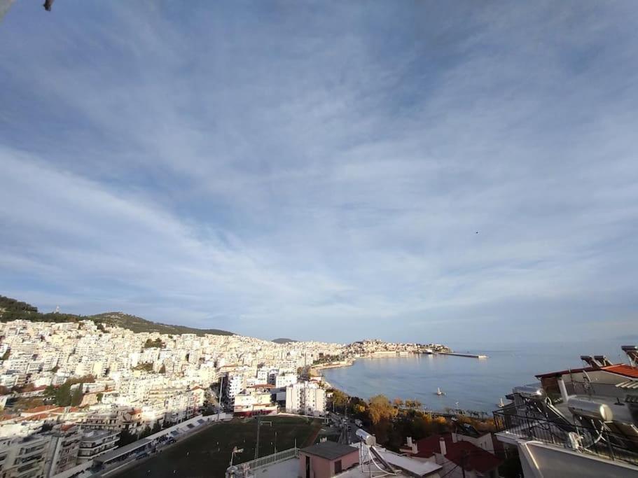 Апартаменты Finas Penthouse,Private Terrace,Great View,Mins From Sea Кавала Экстерьер фото