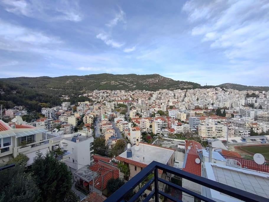 Апартаменты Finas Penthouse,Private Terrace,Great View,Mins From Sea Кавала Экстерьер фото