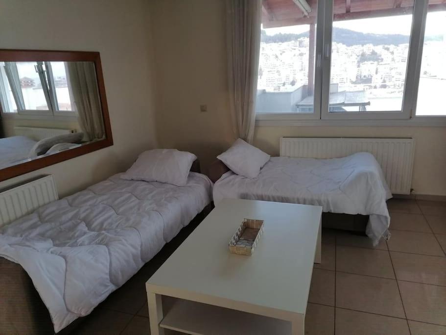 Апартаменты Finas Penthouse,Private Terrace,Great View,Mins From Sea Кавала Экстерьер фото
