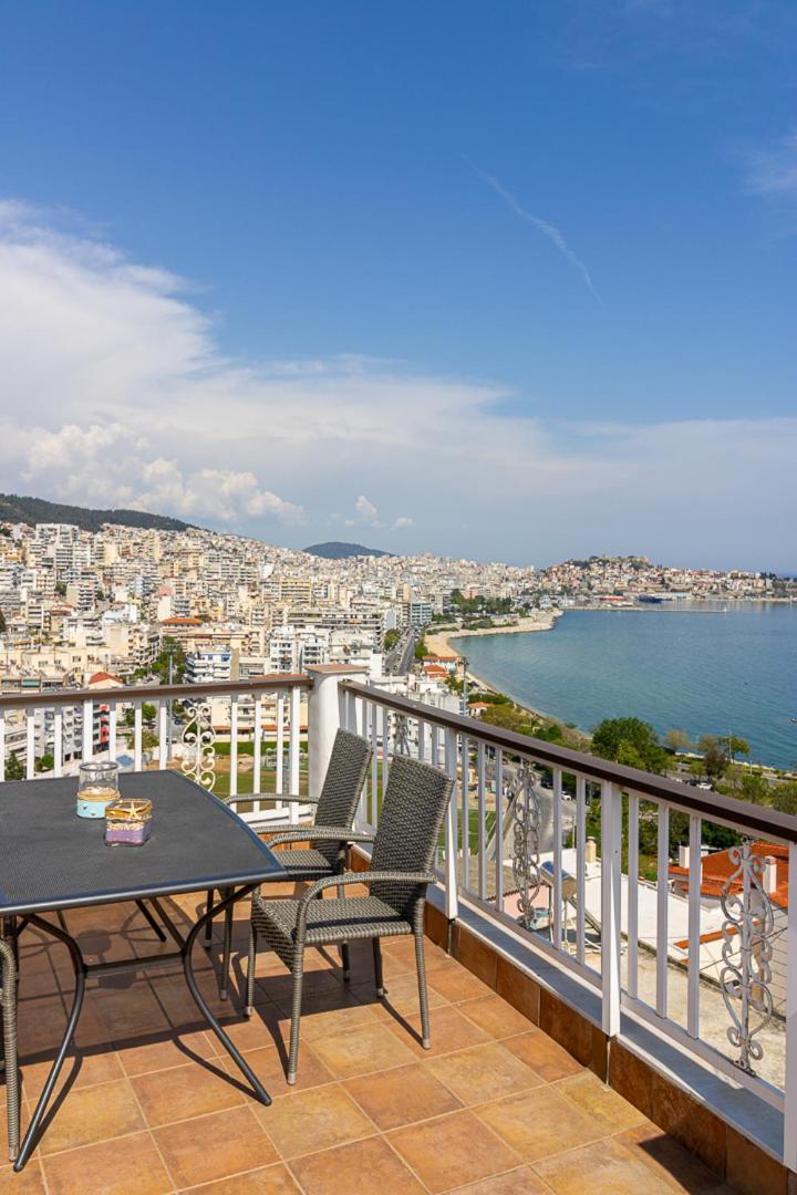 Апартаменты Finas Penthouse,Private Terrace,Great View,Mins From Sea Кавала Экстерьер фото