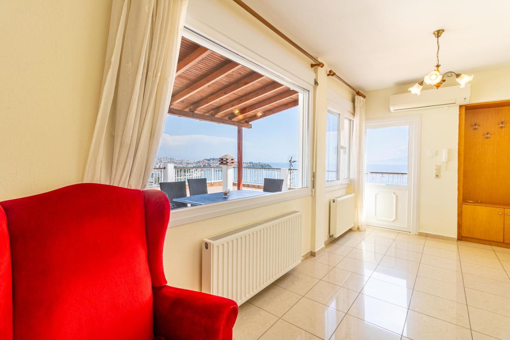 Апартаменты Finas Penthouse,Private Terrace,Great View,Mins From Sea Кавала Экстерьер фото