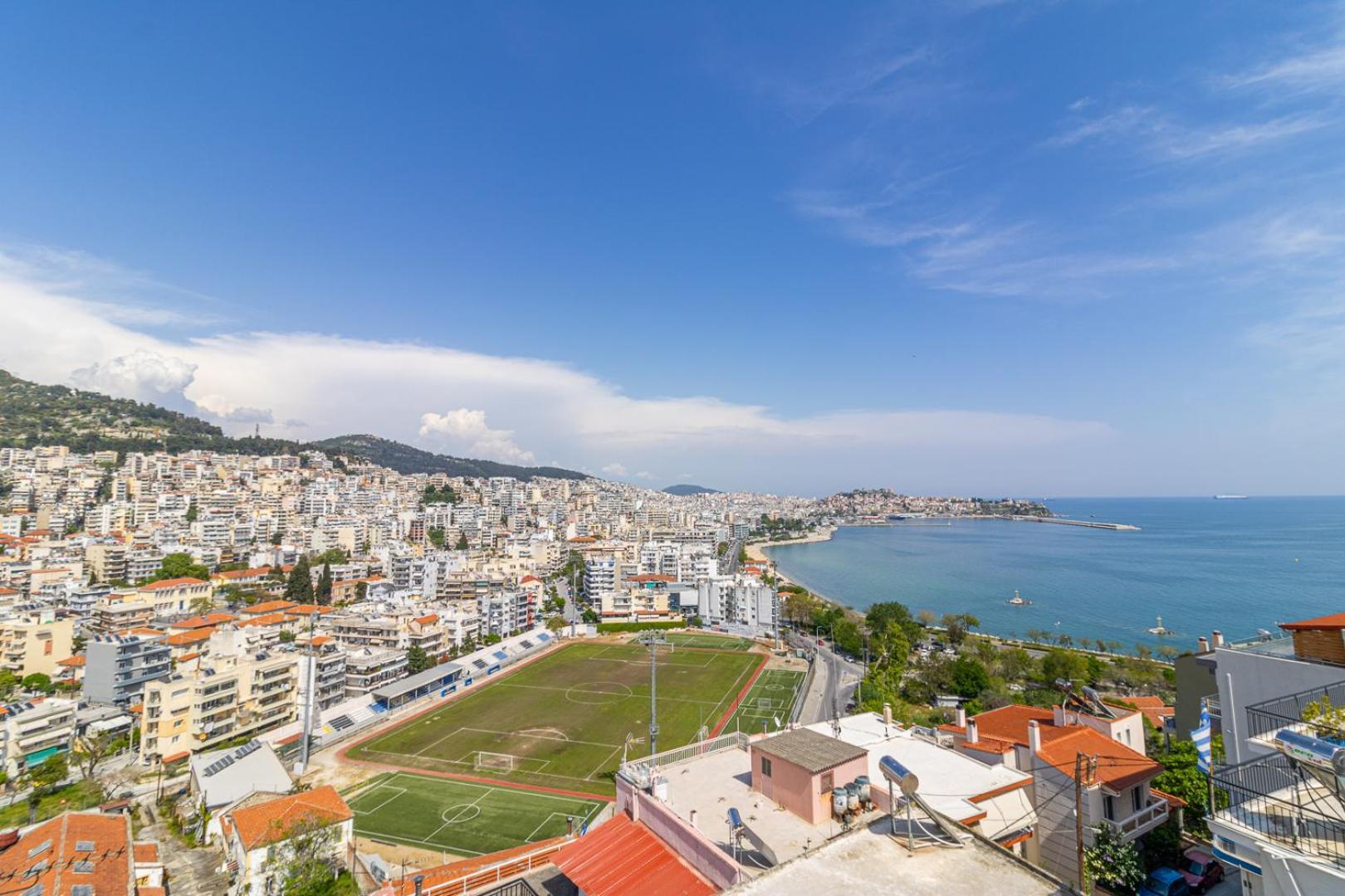 Апартаменты Finas Penthouse,Private Terrace,Great View,Mins From Sea Кавала Экстерьер фото